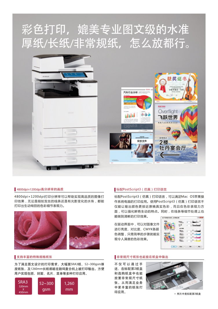 理光MP C6004彩色數(shù)碼復(fù)合機(jī) 